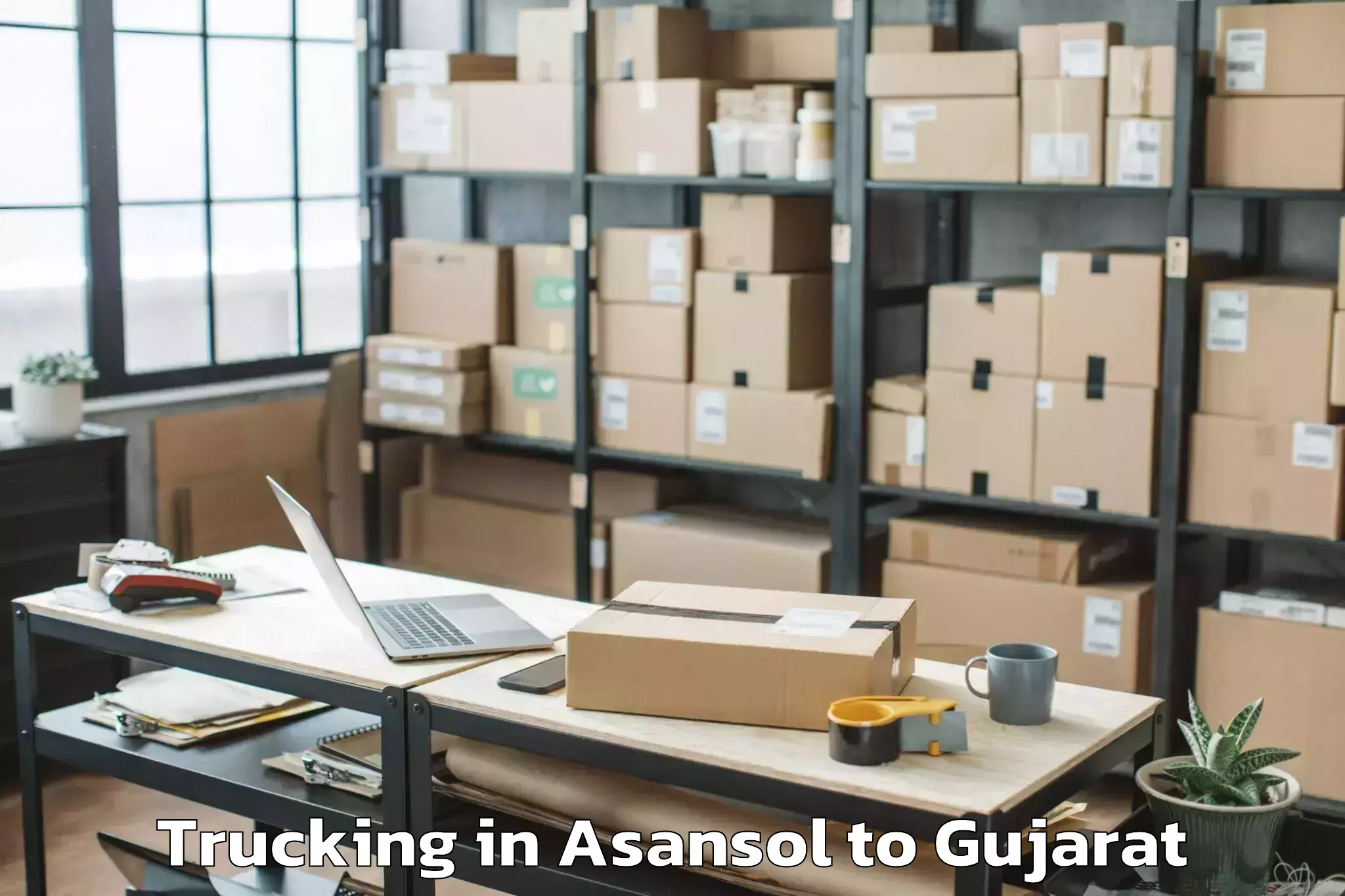 Asansol to Lunawada Trucking Booking